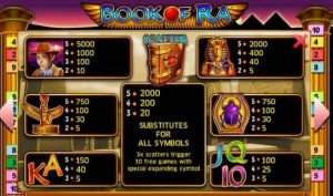 play book of ra slot for free