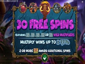 primal megaways slot free spins bonus feature