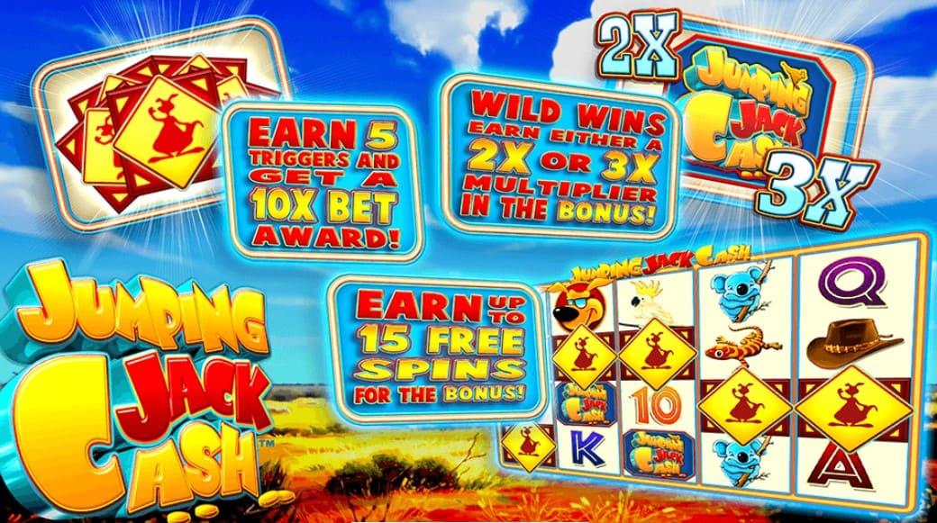 jumping jack cash slot features