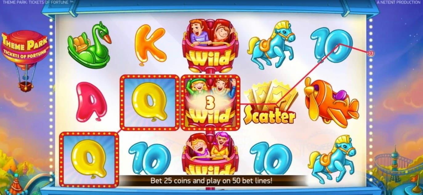 theme park tickets of fortune netent slot